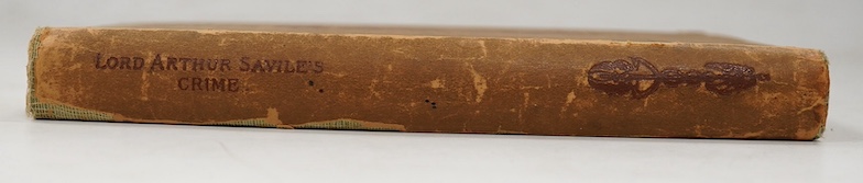 Wilde, Oscar - Lord Arthur Savile's Crime and Other Stories, first edition, one of 1,500 copies (in addition to 500 for America), 8vo, original salmon-pink pictorial boards designed by Charles Ricketts, [Mason 345]